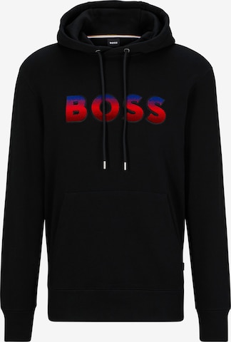 BOSS Sweatshirt 'Seeger 99' in Schwarz: predná strana