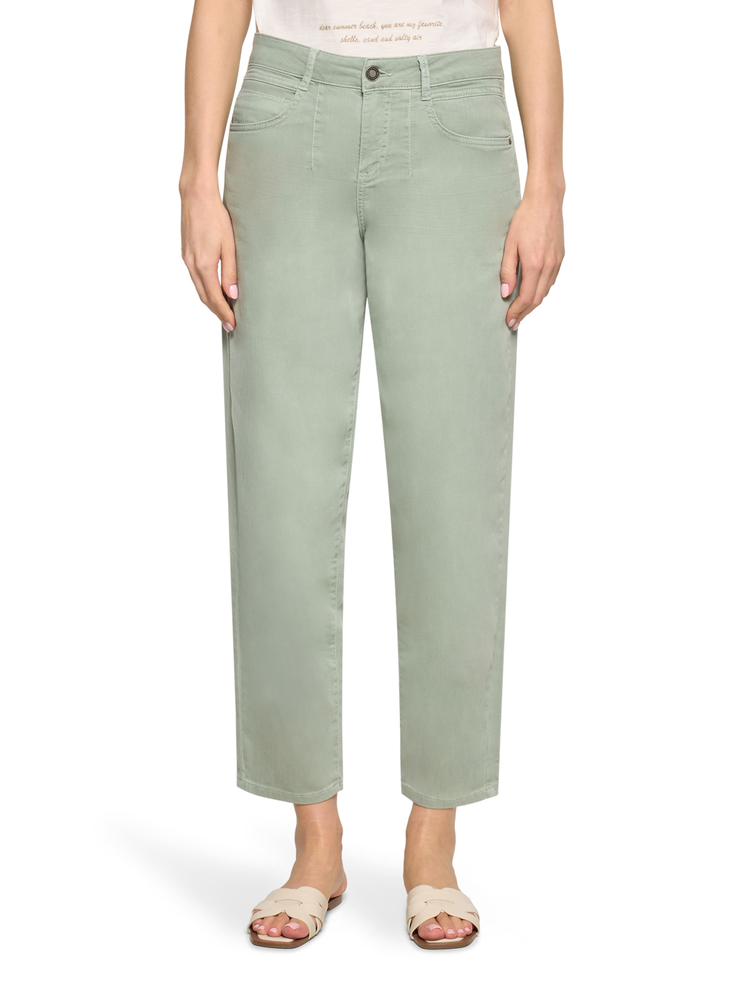 Loosefit Jeans di Cartoon in verde: frontale