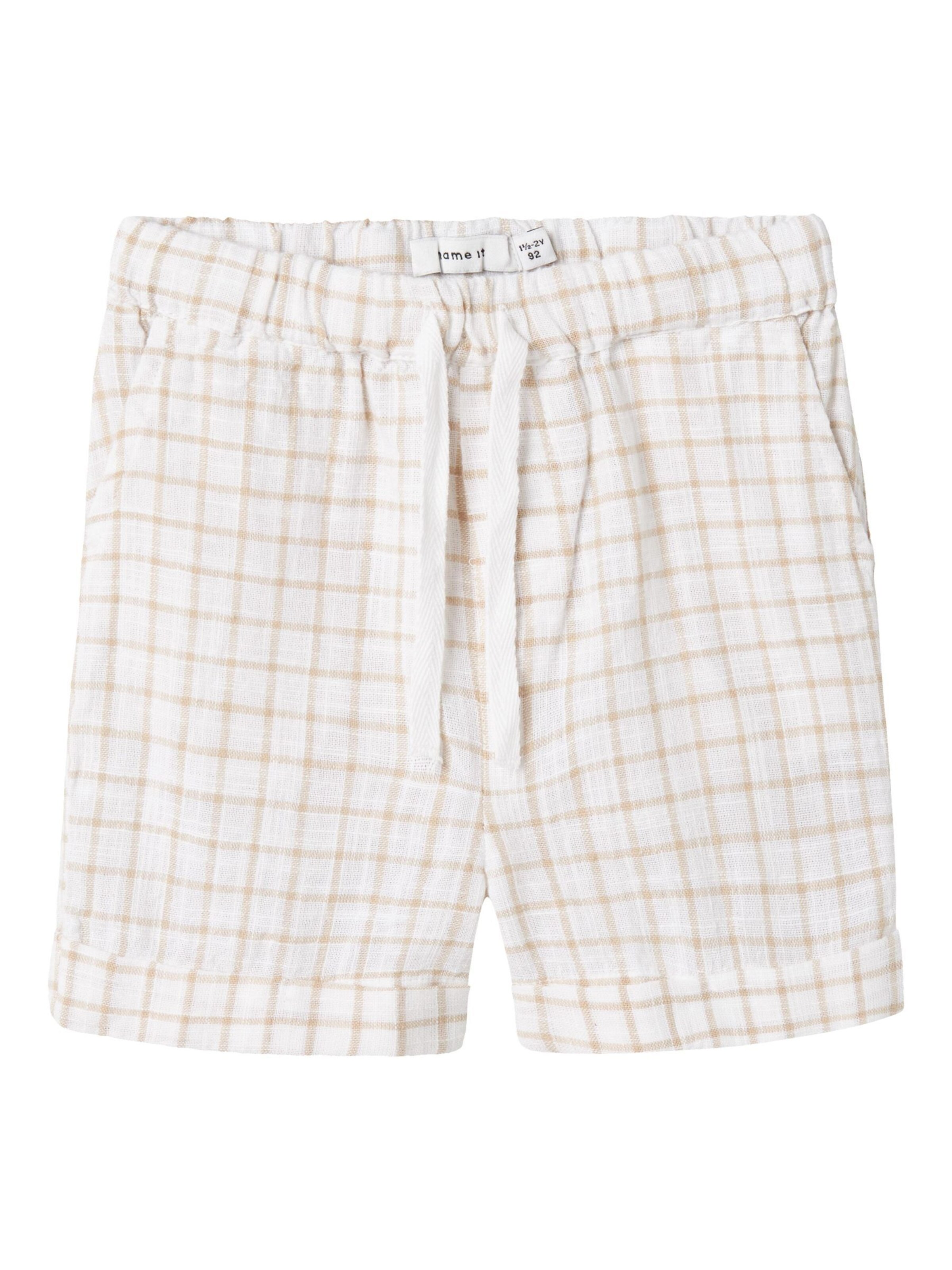 Regular Pantalon NAME IT en blanc : devant