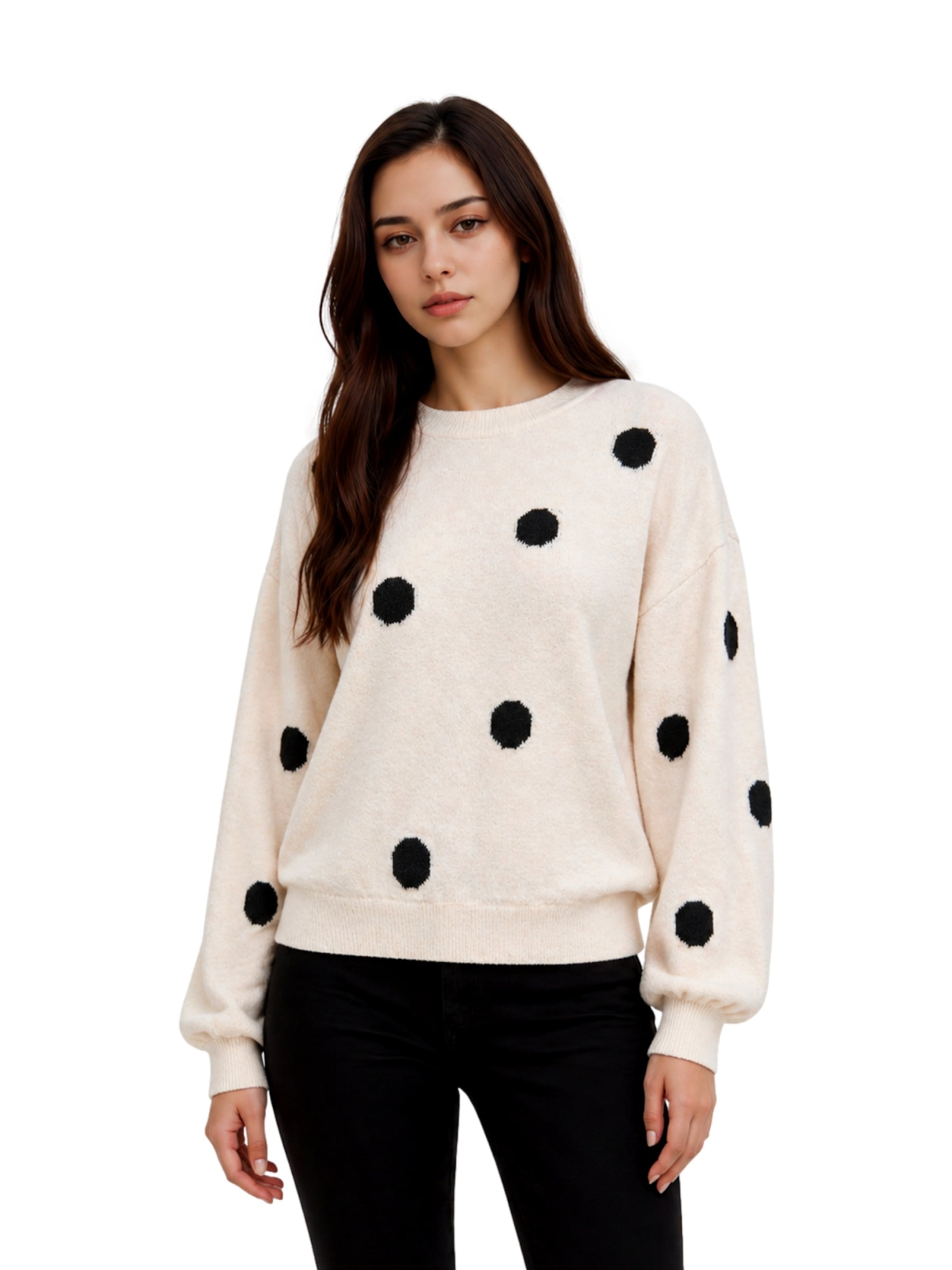 ONLY Pullover 'ONLRICA' in Beige: Vorderseite