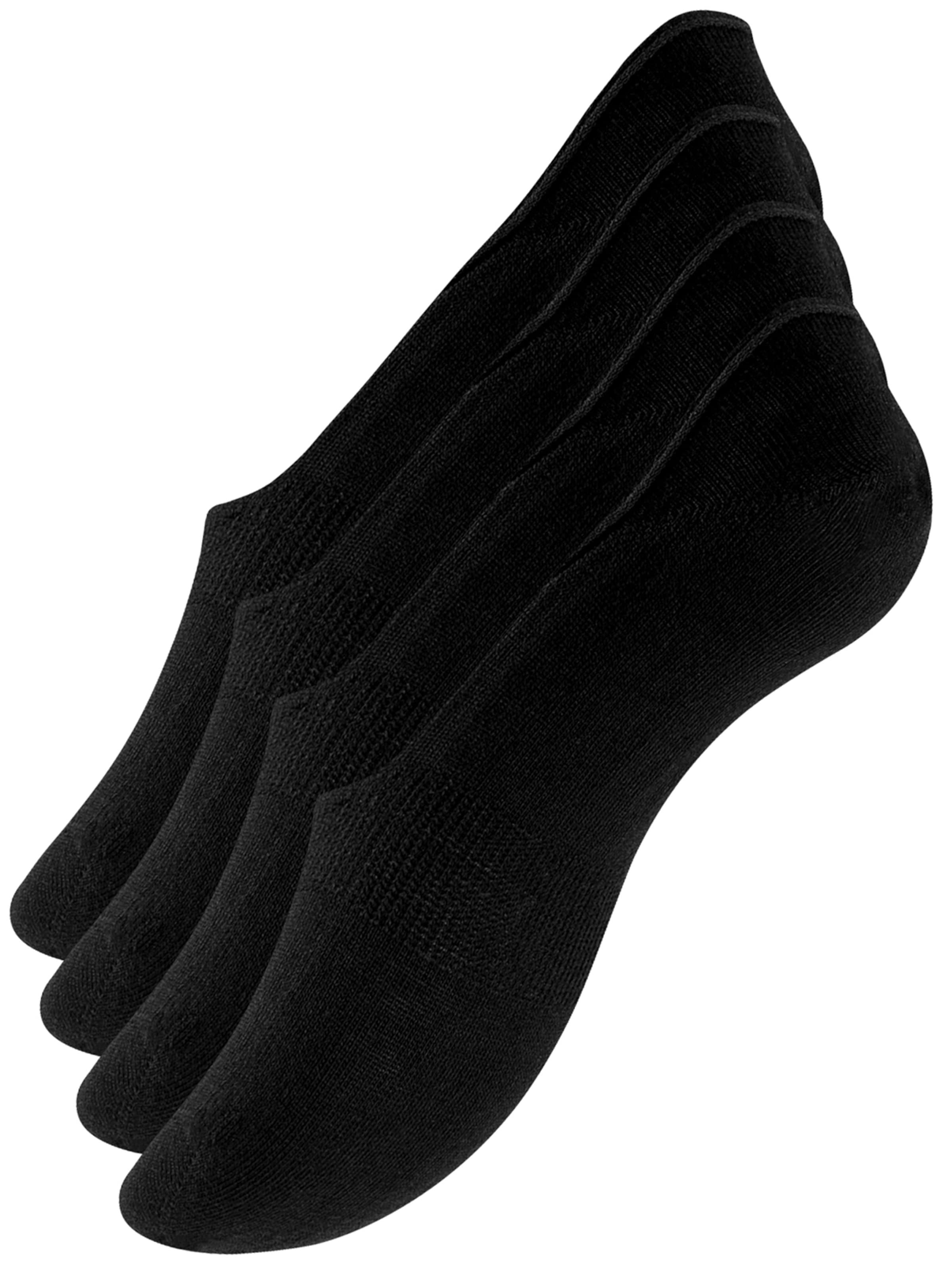 Chaussure basse 'Invisibles Socks' Vincent Creation en noir : devant