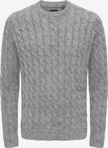 Only & Sons Pullover 'ONSKicher' i grå: forside