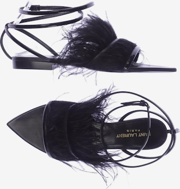 Saint Laurent Sandals & High-Heeled Sandals in 38,5 in Black: front