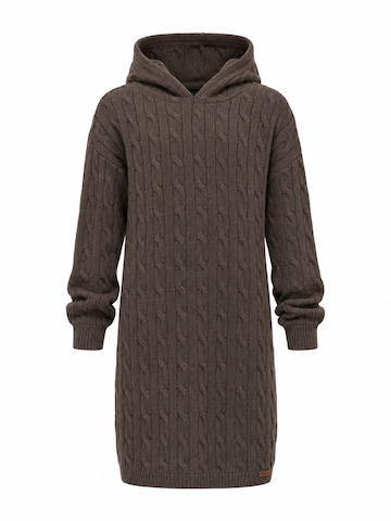 Robe Hilal Akinci Kids en marron : devant