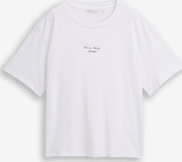 TOM TAILOR DENIM Shirt in White: front