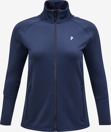 PEAK PERFORMANCE Fleecejacke 'Rider' in Blau: predná strana