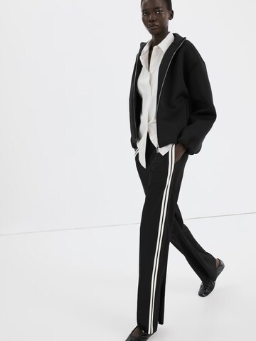 MANGO Wide leg Byxa i svart