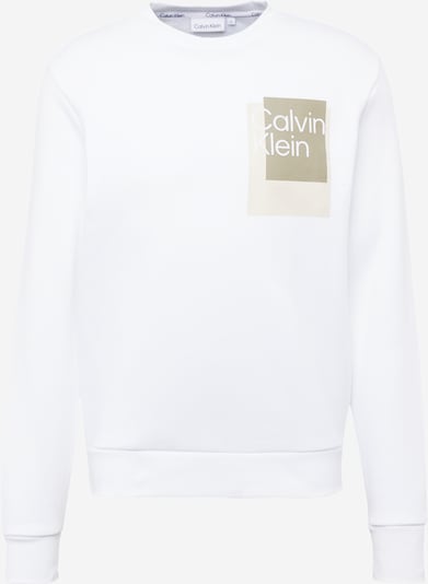 Calvin Klein Sudadera en kitt / oliva / offwhite, Vista del producto