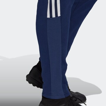 ADIDAS SPORTSWEAR Tapered Sportbyxa 'Tiro 21 Sweat' i blå