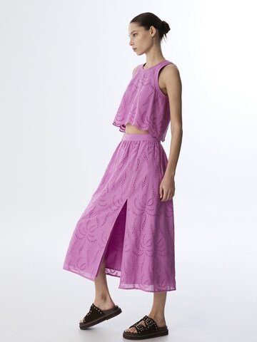 Twist Rok in Lila