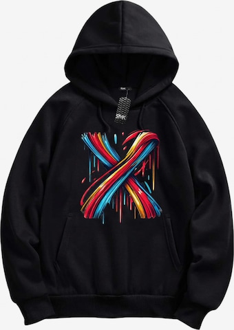 RMK Sweatshirt 'X' in Schwarz: Vorderseite