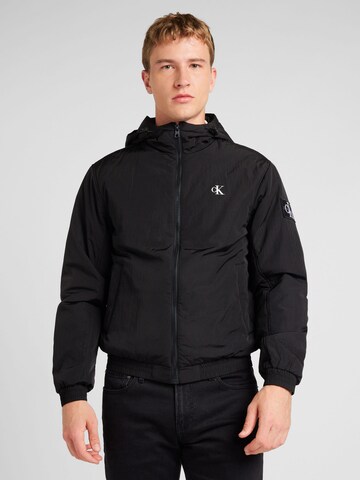 Calvin Klein Jeans Between-season jacket 'HARRINGTON' in Black: front