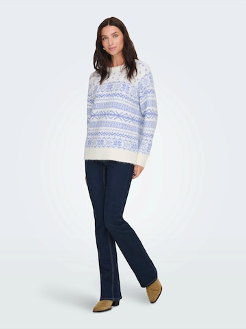 ONLY Sweter 'ONLXMAS NORDIC' w kolorze biały
