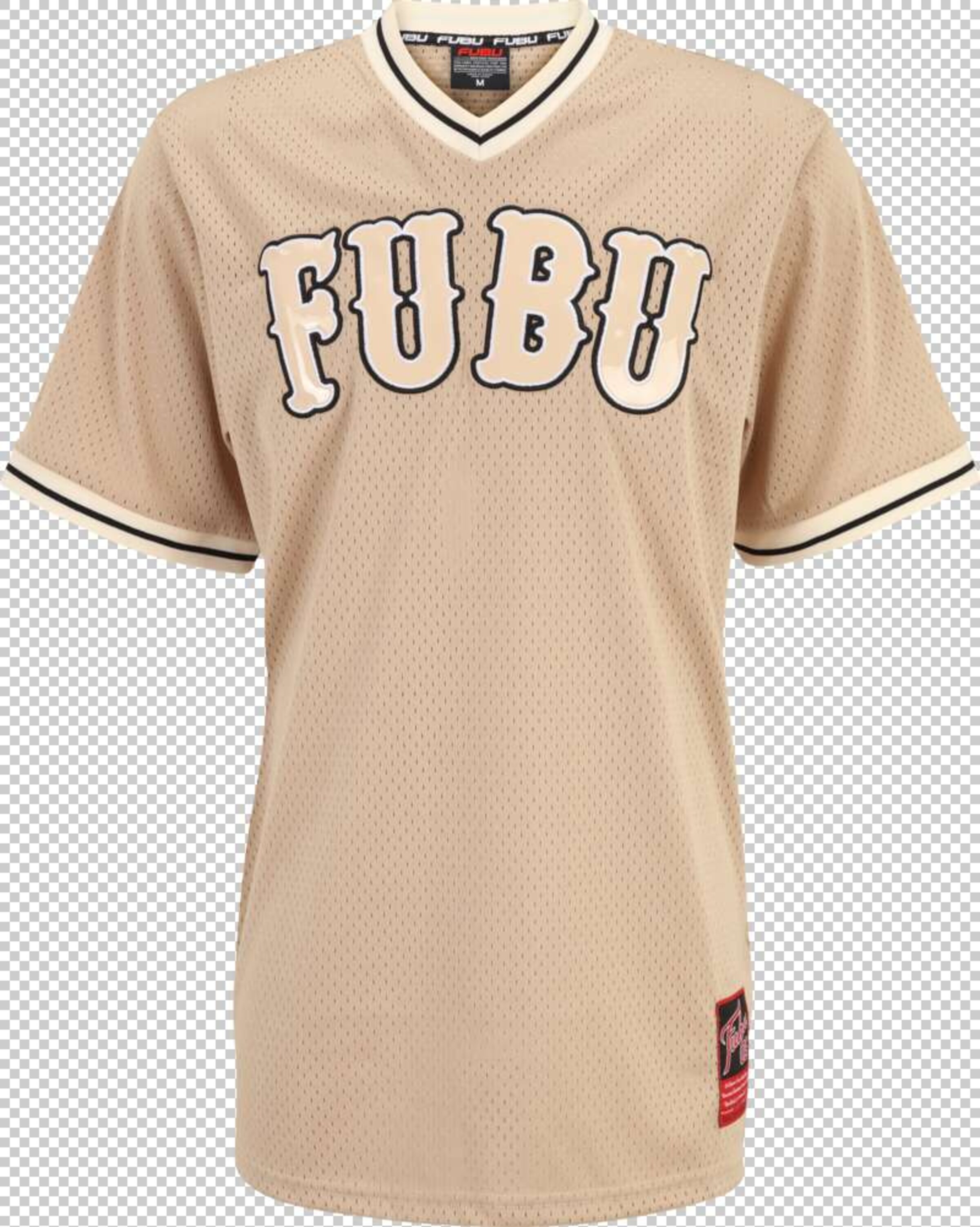 FUBU T-shirt i beige: framsida