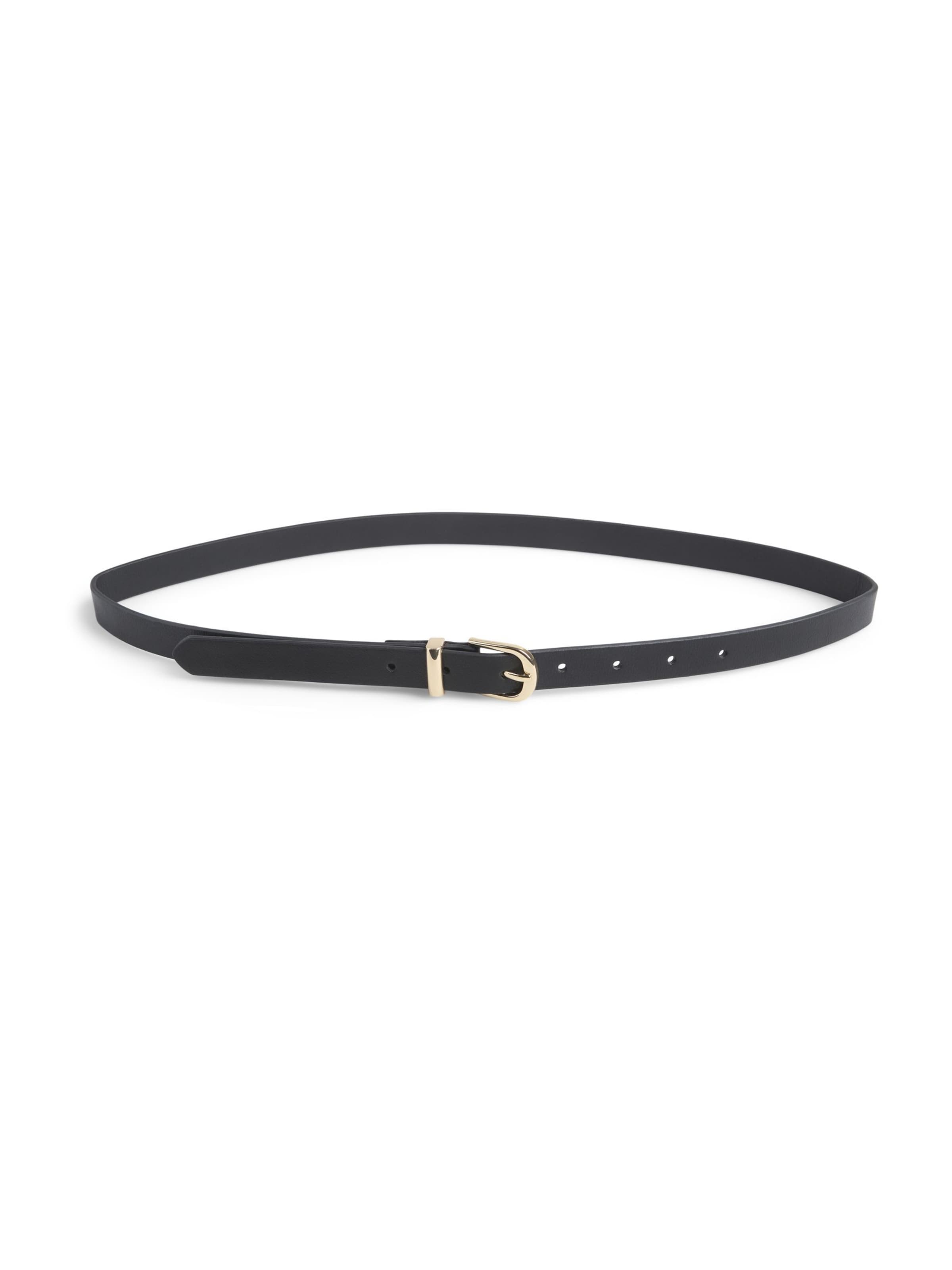 Ceinture 'PCMYRA' PIECES en noir : devant