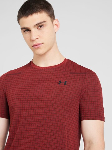 UNDER ARMOUR Functioneel shirt 'Grid' in Oranje