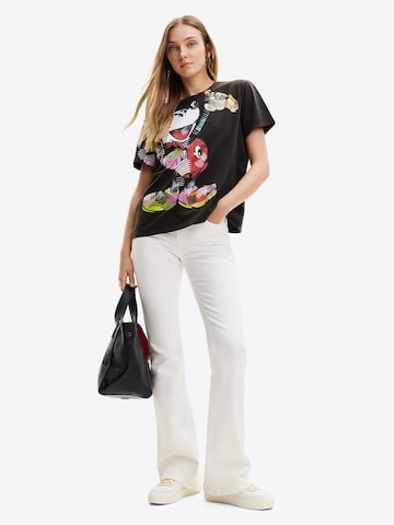 melns Desigual T-Krekls 'Arty Mickey Mouse'