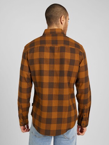 BLEND Regular fit Button Up Shirt in Brown