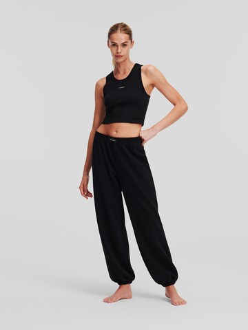 Loosefit Pantalon Karl Lagerfeld en noir