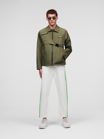 Karl Lagerfeld Voľný strih Džínsy - biela