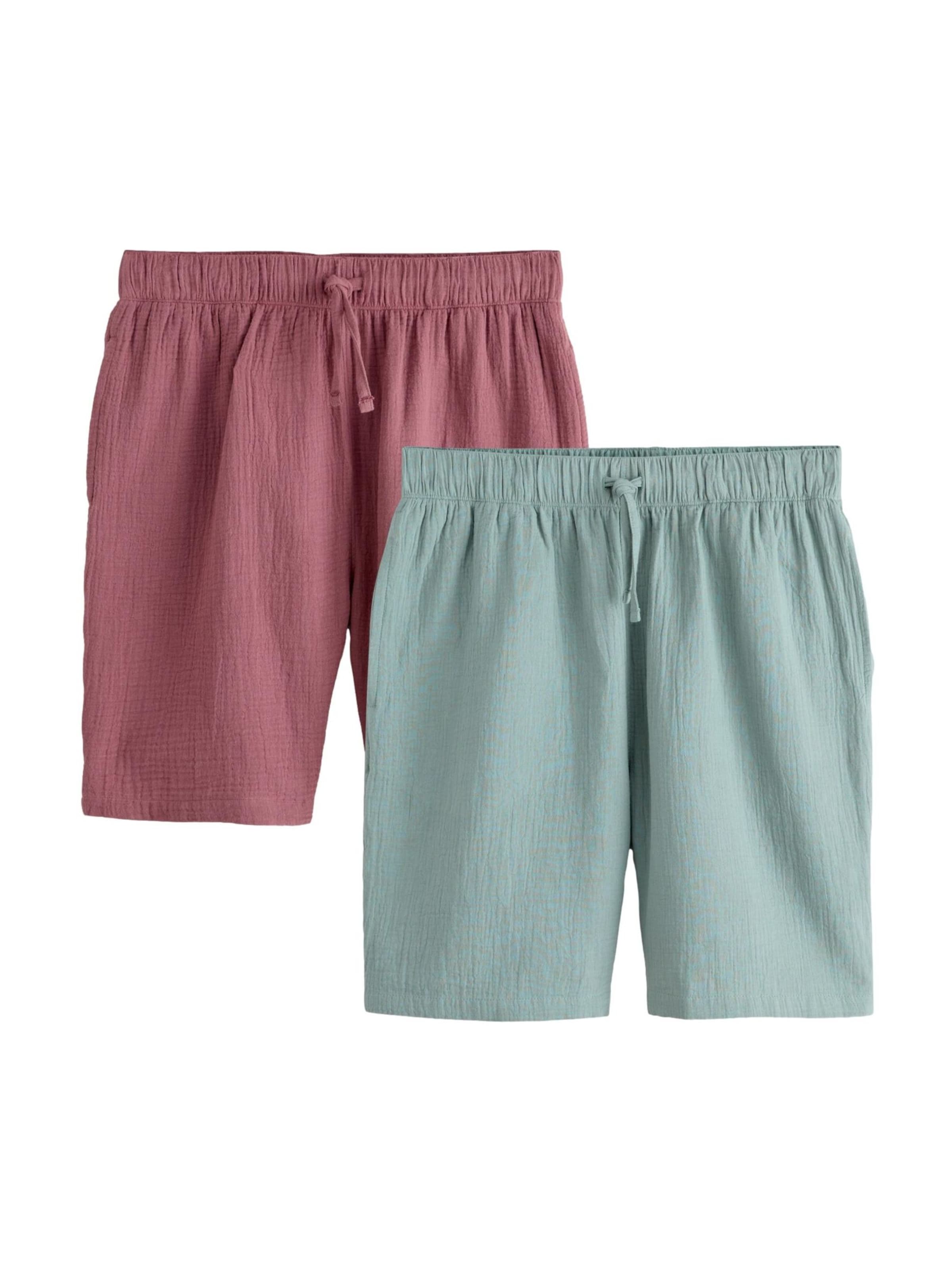 Next Broek in de kleur Lichtgroen / Lichtrood, Productweergave