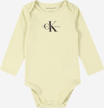 Tutina / body per bambino di Calvin Klein Jeans in giallo: frontale