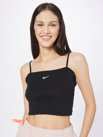 Top de la Nike Sportswear pe negru: față