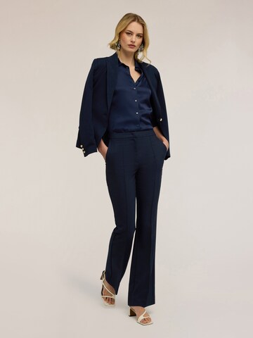 MOTIVI Flared Broek in Blauw