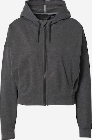 PUMA Sports sweat jacket in Grey: front