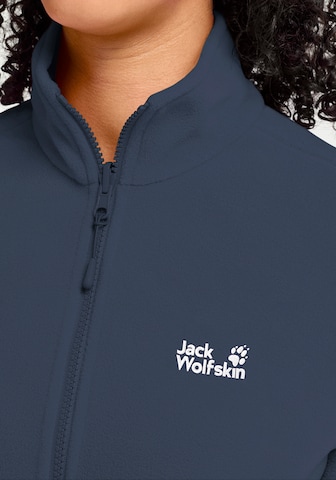 JACK WOLFSKIN Athletic Fleece Jacket in Blue