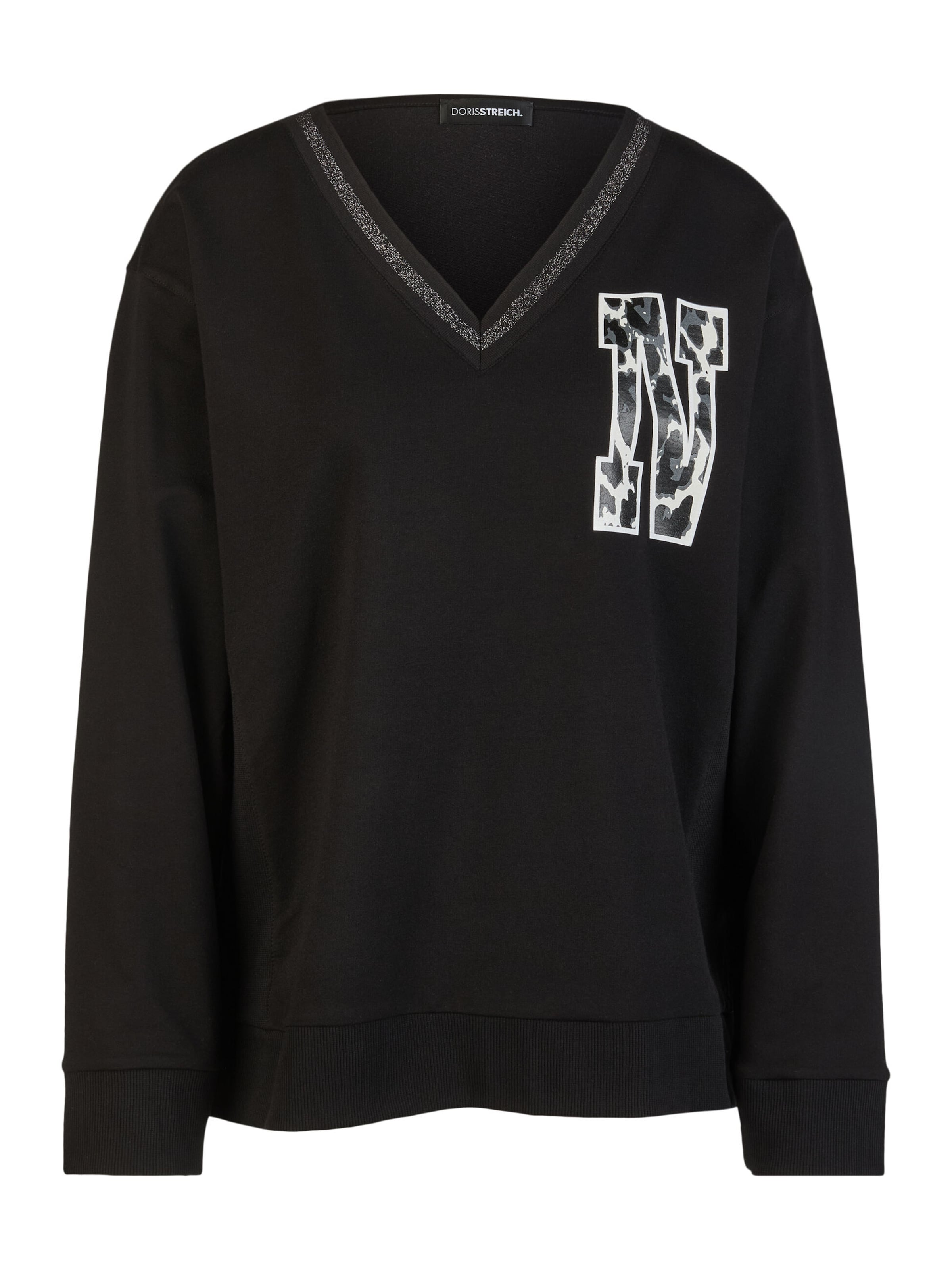 Doris Streich Sweatshirt in Black: front
