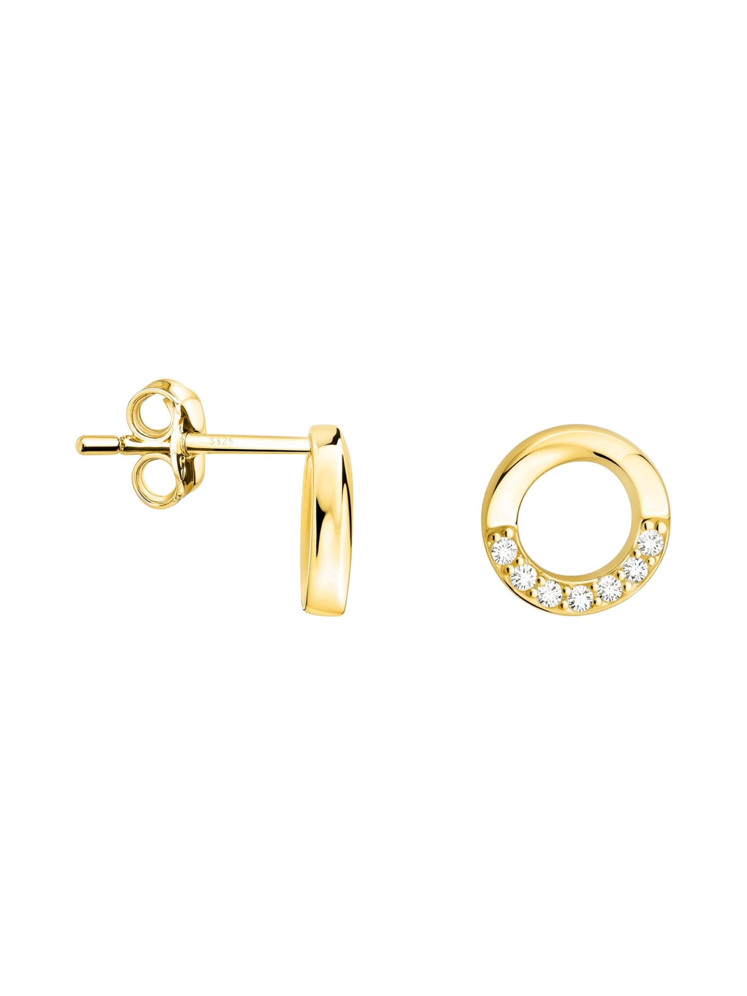 Sofia Milani Ohrringe 'Circle'‌‌‌‌‌‌‌‌ in Gold: Vorderseite
