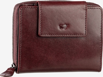 Braun Büffel Wallet in Red: front