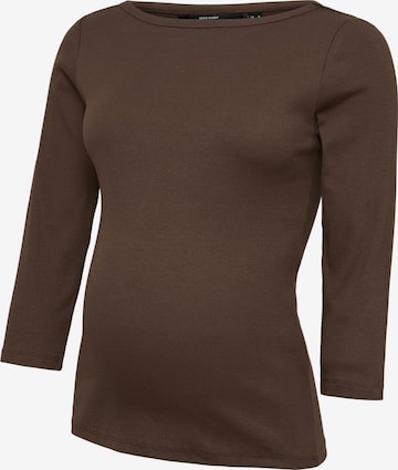 Vero Moda Maternity Shirt in Bruin: voorkant