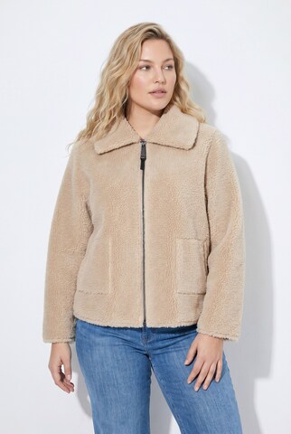 Ulla Popken Between-season jacket in White: front
