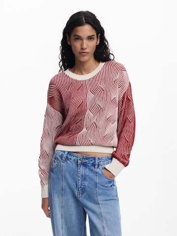 Desigual Pulóver - piros: elől