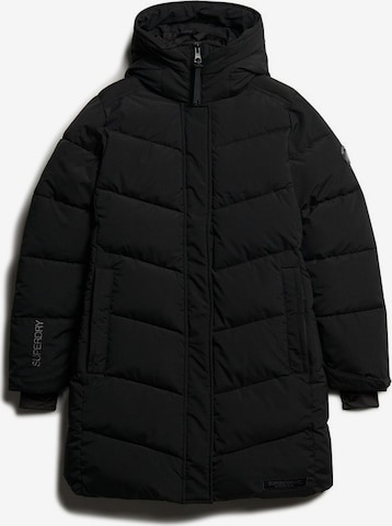 Superdry Winter Parka 'City Chevron' in Black: front
