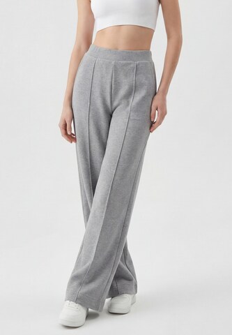 Wide Leg Pantalon myMo ATHLSR en gris : devant