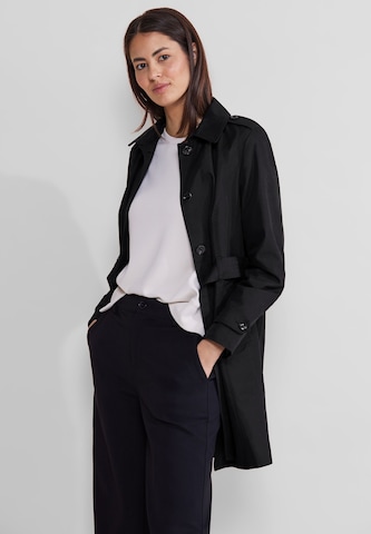 STREET ONE Between-Seasons Coat in Black