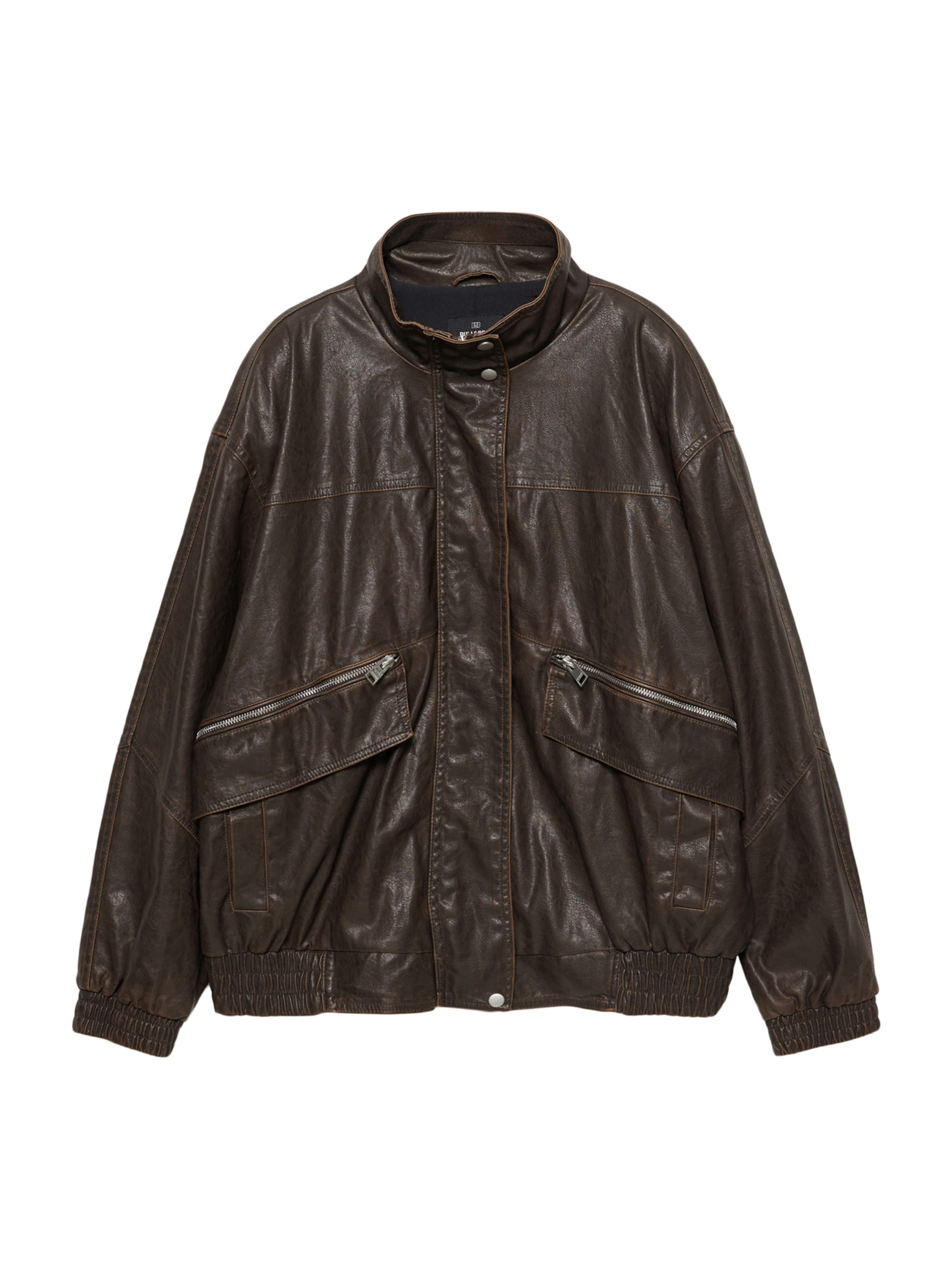 Pull&amp;Bear Tussenjas in Bruin: voorkant