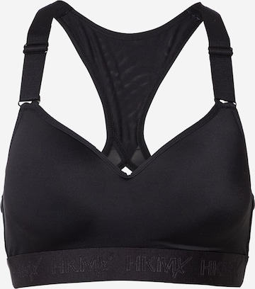 HKMX Bralette Sports bra 'The All Star' in Black: front