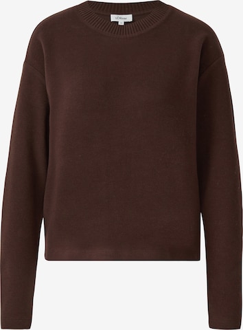 s.Oliver Sweatshirt in Braun: Vorderseite