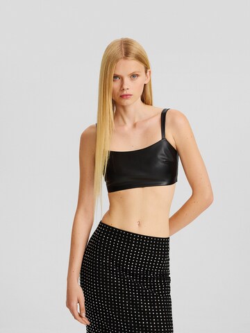 Bershka Top in Zwart: voorkant