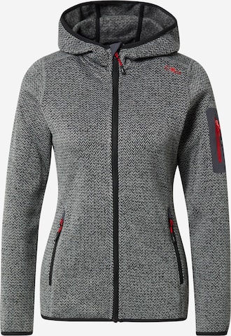 CMP Athletic Fleece Jacket in Grey: front