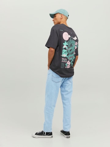 JACK & JONES - Loosefit Calças de ganga 'Frank' em azul