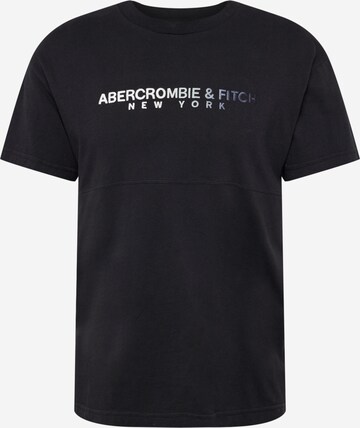 Tricou de la Abercrombie & Fitch pe negru: față