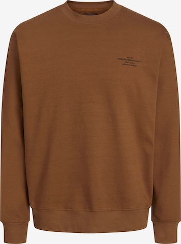 JACK & JONES Sweatshirt in Brown: front