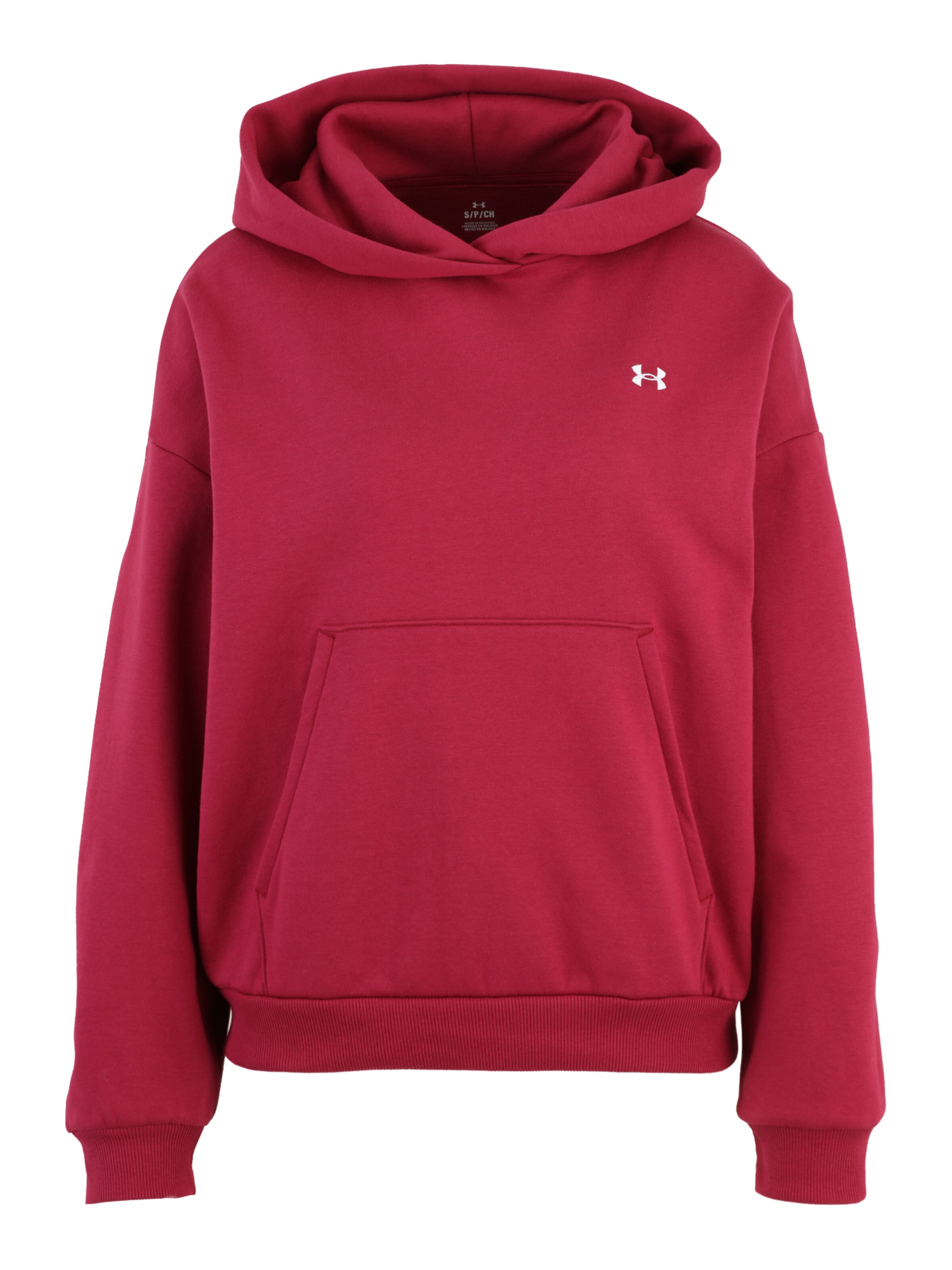 UNDER ARMOUR Спортивный свитшот 'Icon Fleece' в размере XS в Красный, Обзор товара