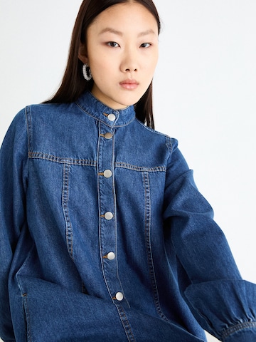 MSCH COPENHAGEN - Vestido camisero 'Rylan Elena' en azul
