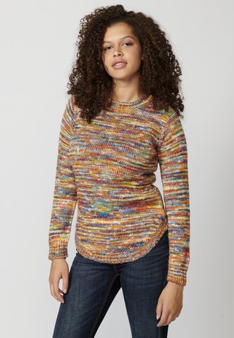 Pull-over KOROSHI en mélange de couleurs